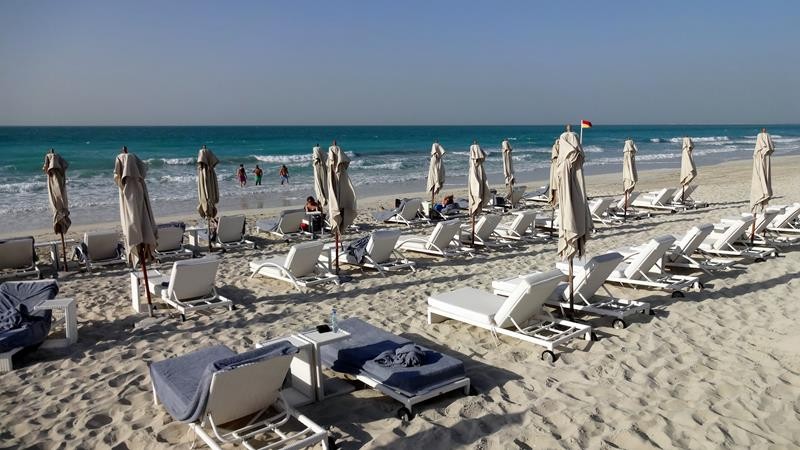 Beach Club auf Yas Island