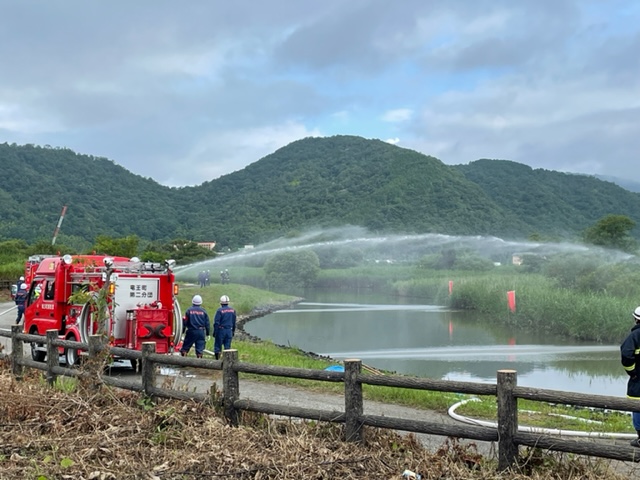 近江八幡市消防団　夏季訓練
