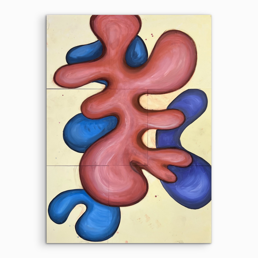 Abstraktes Acrylbild