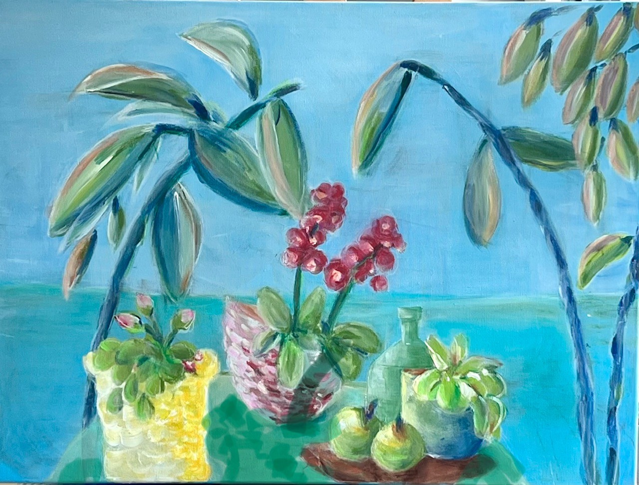 Acrylbild Tag am Meer