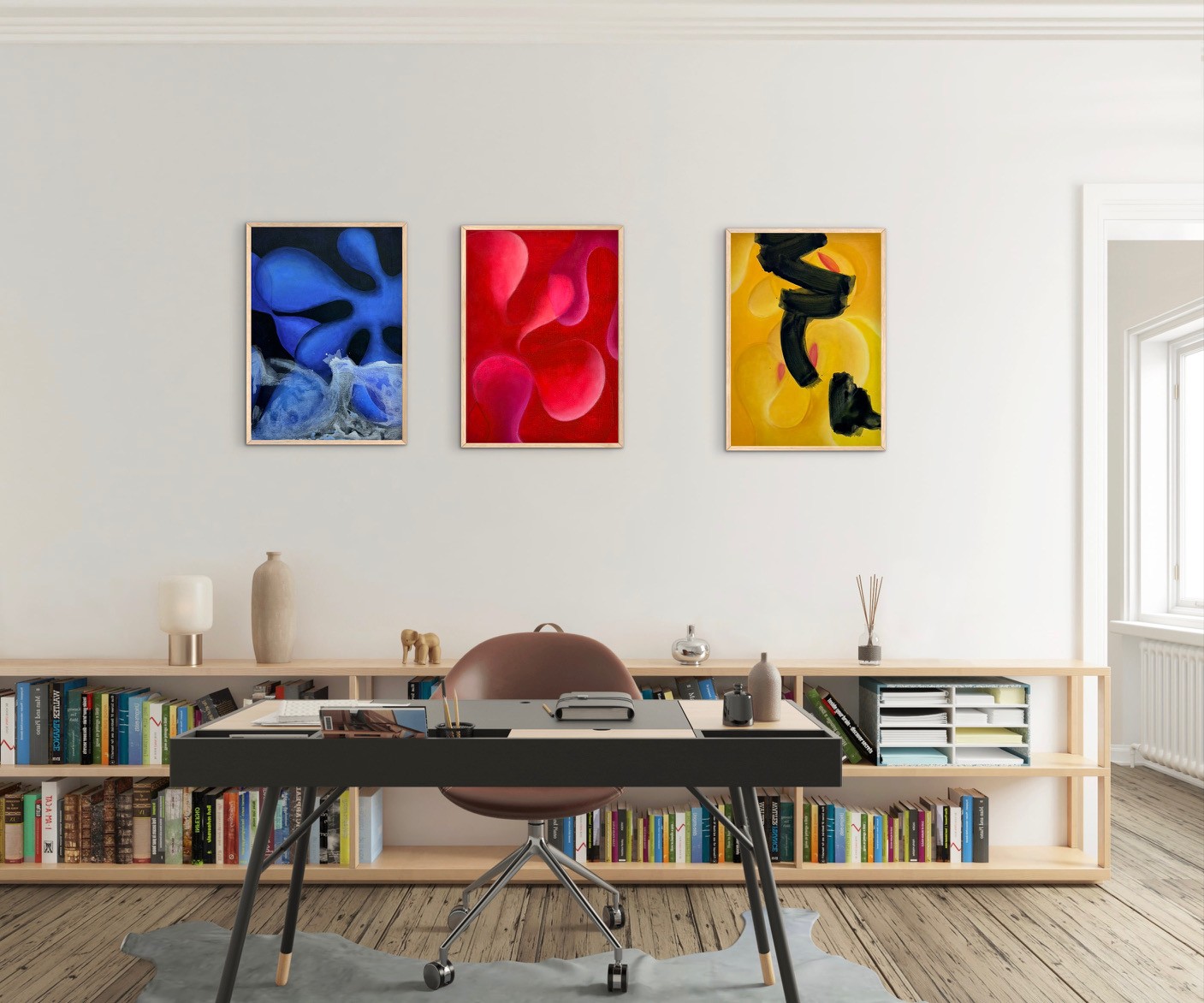 Abstrakte Acrylgemälde 
