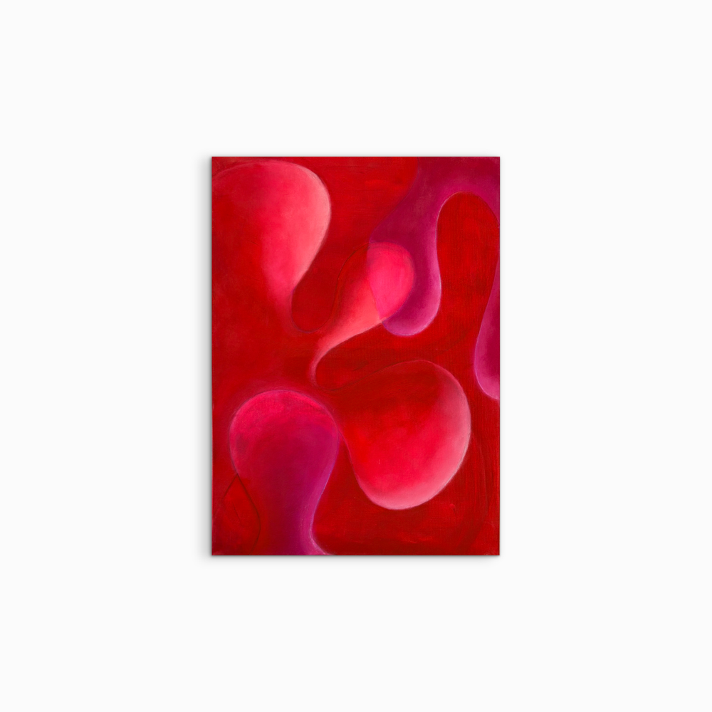 Acrylbild in rot
