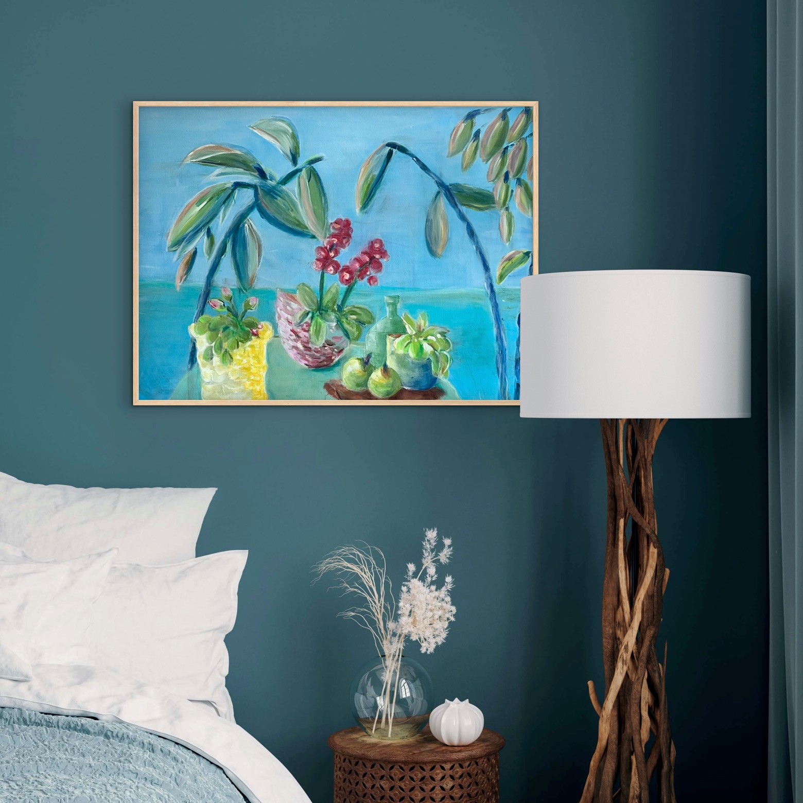 Acrylbild im Wohnraum