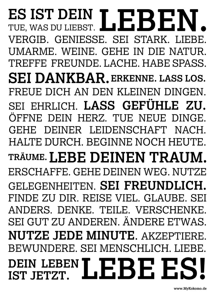 Es Ist Dein Leben Es Ist Dein Leben