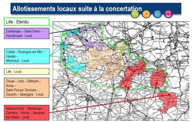 Multiplex locaux, Lille, Calais, Dunkerque, Valenciennes, Lens, Béthune, Douai, Arras