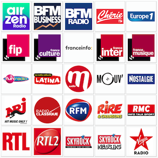 Les 25 radios nationales, disponibles en DAB+ sur l'axe Paris-Lyon-Marseille