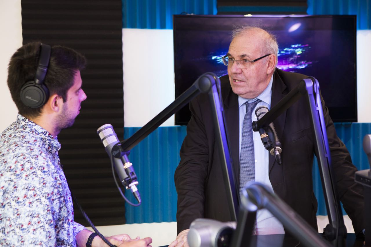 Nicolas Curien, membre du CSA, au micro de Simon Marty pour Euradio et Playloud