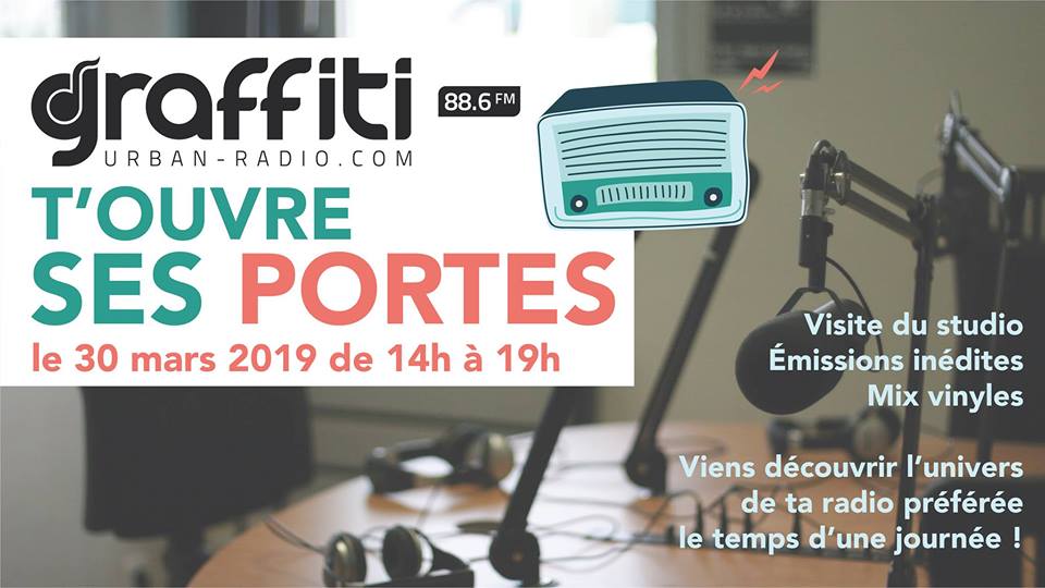Samedi 30 mars 2019, portes ouvertes aux auditeurs de Graffiti Urban Radio