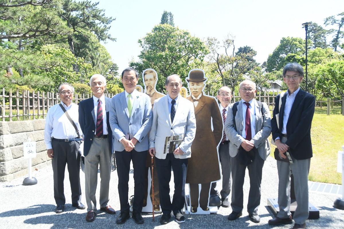 総長が大隈別邸を訪問