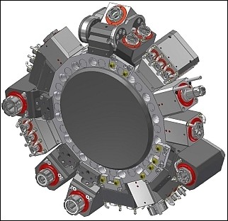 Driven tools on a star turret