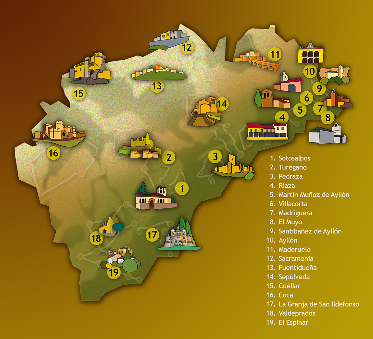 mapa de segovia provincia Pueblos con encanto Segovia, España   Segovia un buen plan