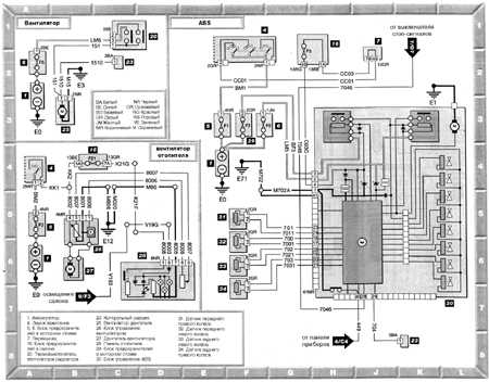 406 Radiator Fan, Heater Fan, ABS Diagram