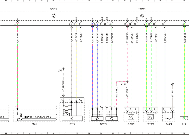 SPRINTER Engine System CR4 T1N - OM646 Wiring Diagram 2