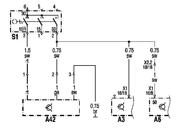 ZETROS Part of the WSP Wiring Diagram Immobilizer