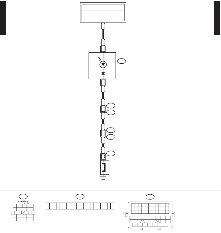 IMPREZA Oil Pressure Warning Light System Diagram