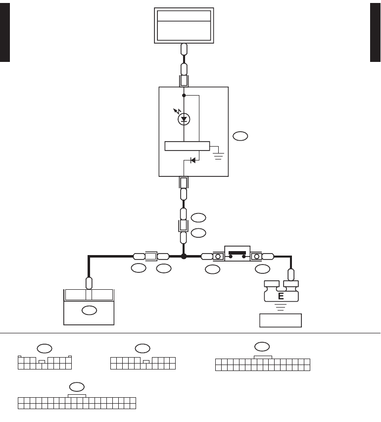 IMPREZA Rear Differential Oil Temperature Warning Light System Schematics