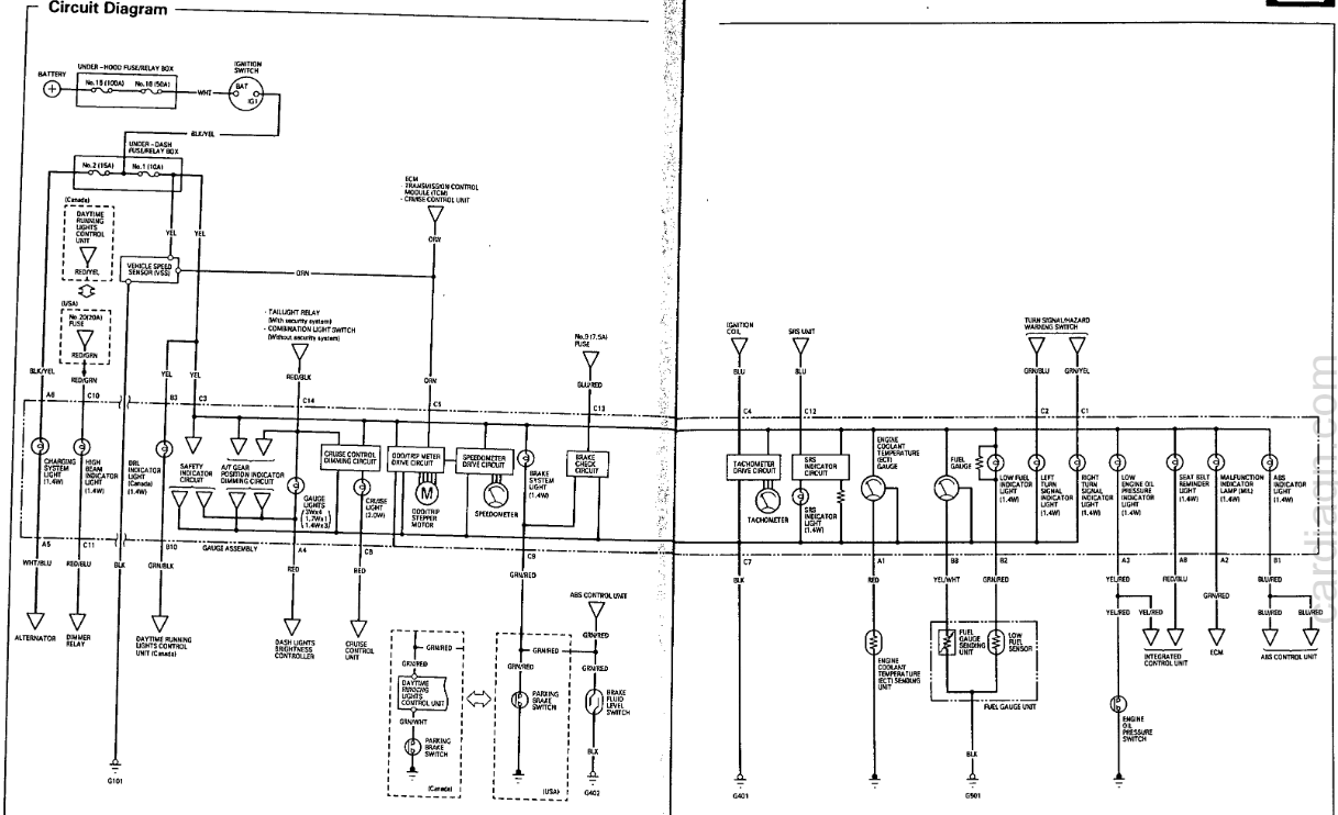 ACURA VIGOR EWD, Fuses & Relay - Car Electrical Wiring Diagram | Acura Vigor Wiring Diagram | | Car Electrical Wiring Diagram - Jimdo