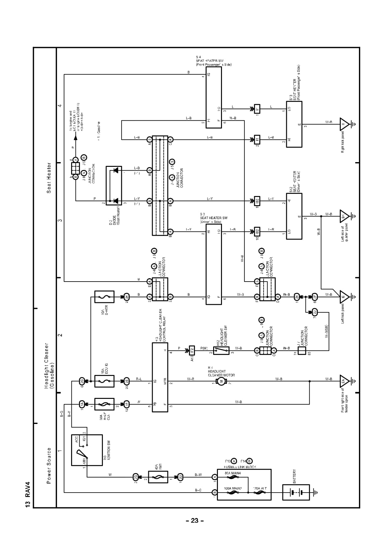 TOYOTA RAV4 Wiring Diagrams Car Electrical Wiring Diagram
