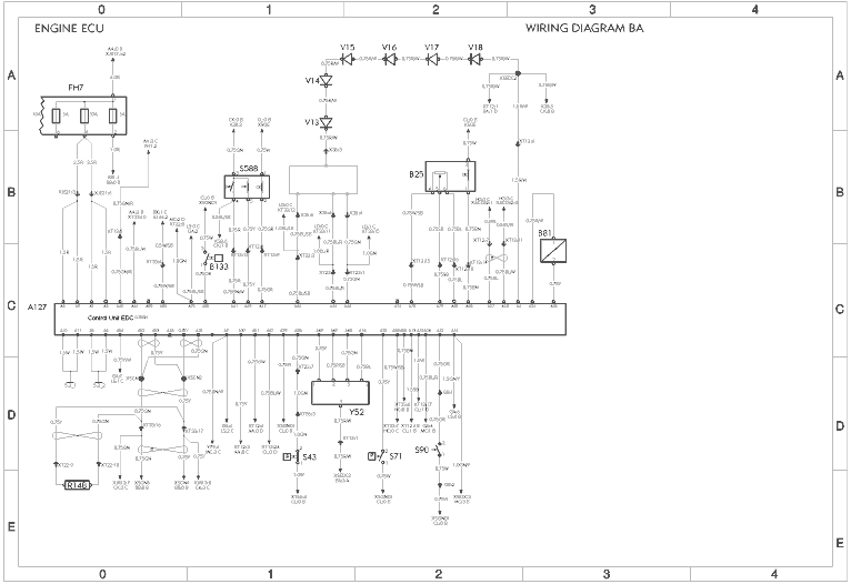 VM Engine ECU Circuit Diagram