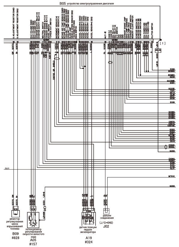 FUSO Truck Engine Electric Management System Schematics