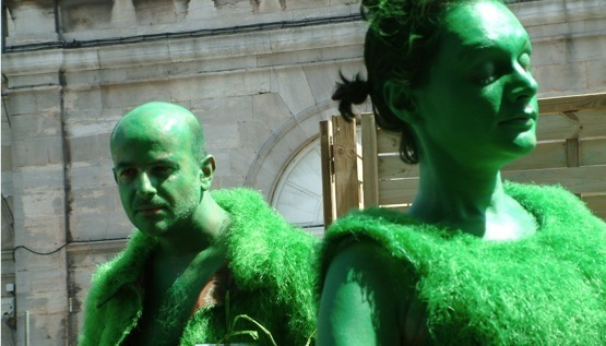 Léondindron et Adeleweis- spectacle "l'Homme Vert"- Aline Siffert