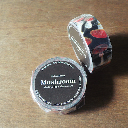 mashroom masking tape（ベニテン黒）