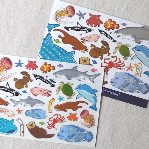 Shima.shima　海の生き物マスキングシール