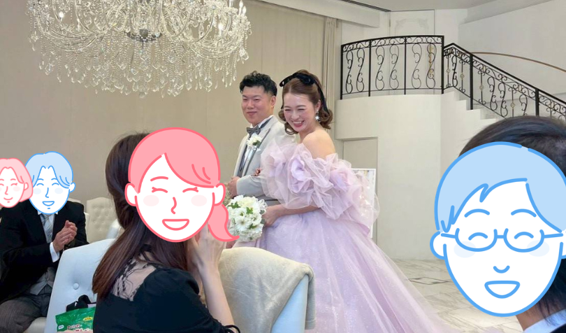 ５０代男性会員N様　披露宴のお写真が届きました💎