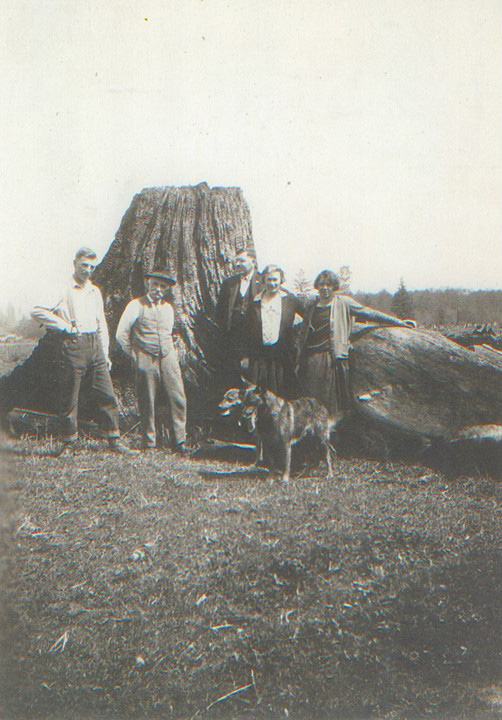 Otto Eitzenberger, Max Eitzenberger, Ludwig Radner, Matilda Strotz, Fredia Radner, 1923