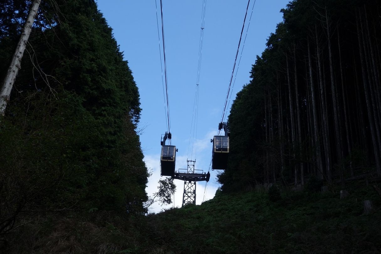 ２０．叡山ロープウェイの中間点