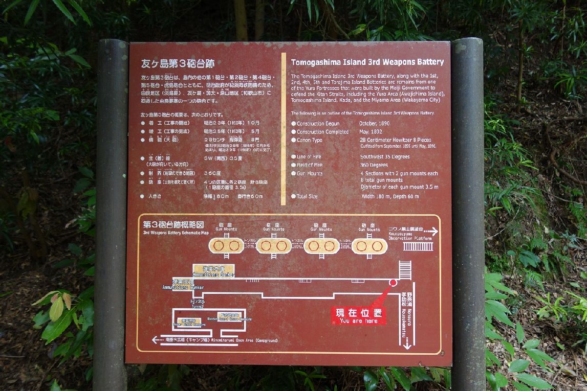 ２２．第３砲台跡の案内板