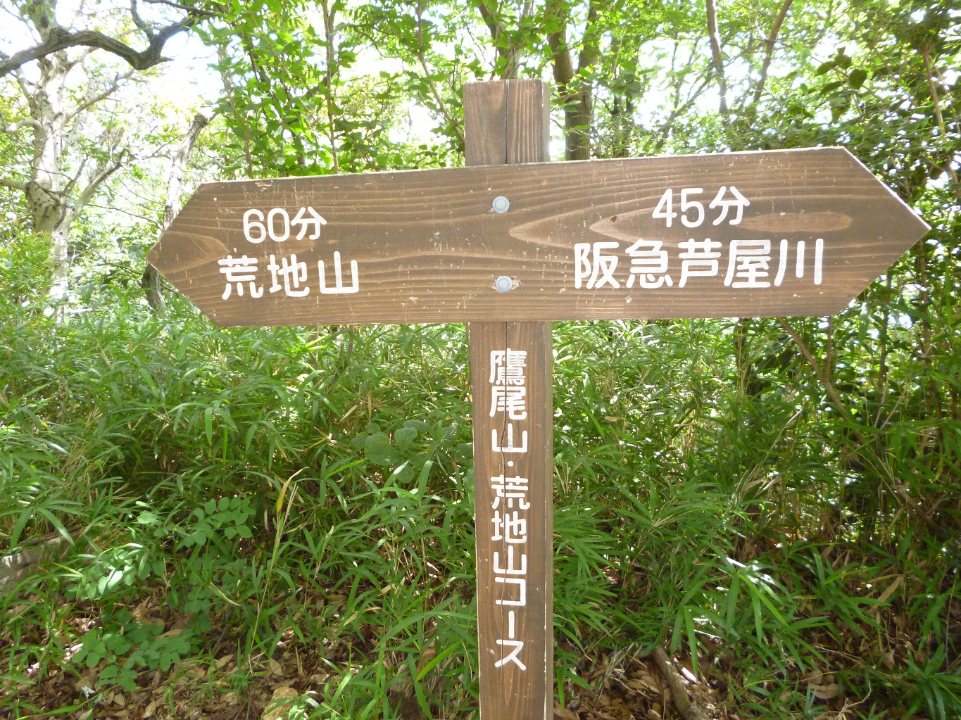 5. 鷹尾山の標識