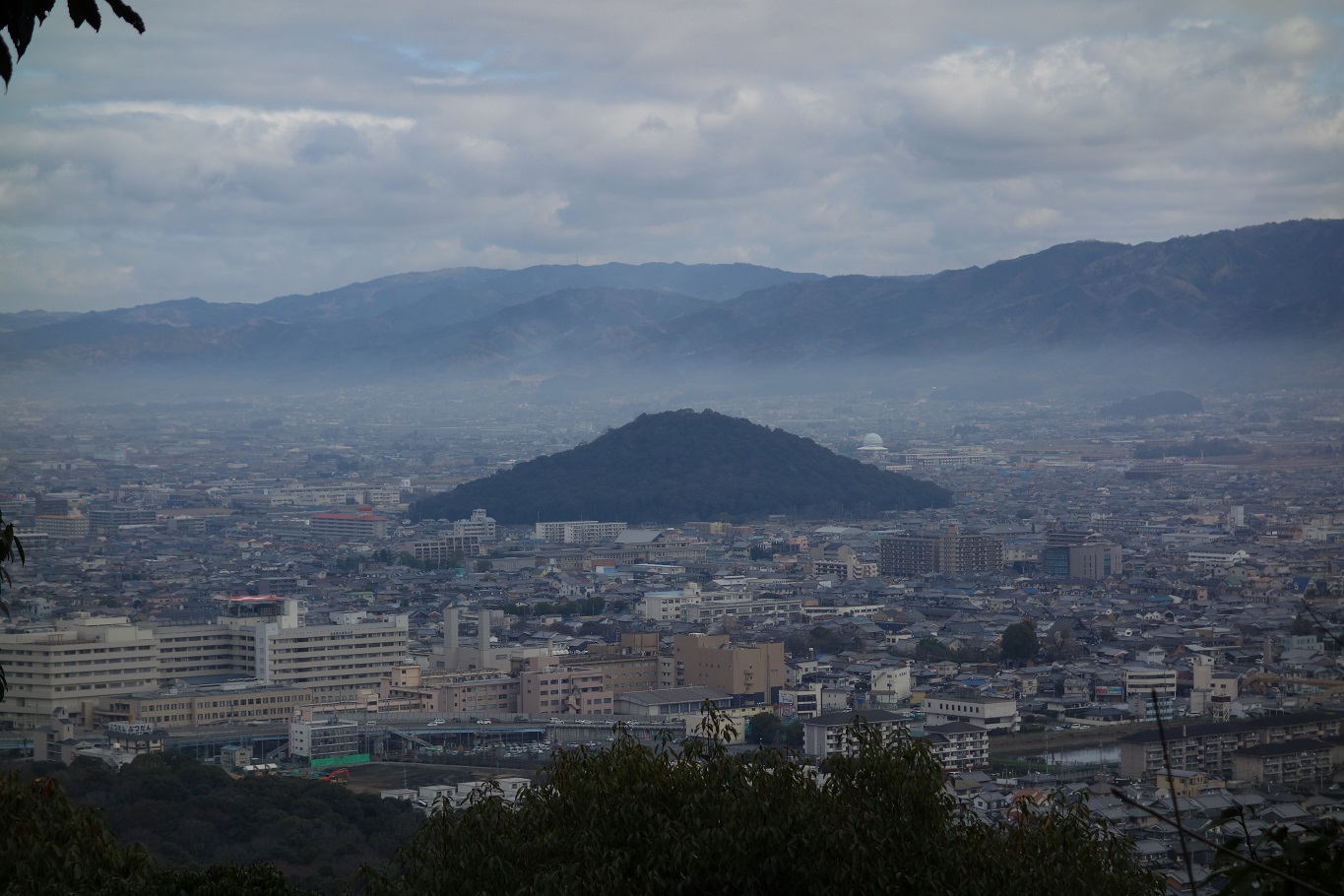 8. 畝傍山から見る耳成山