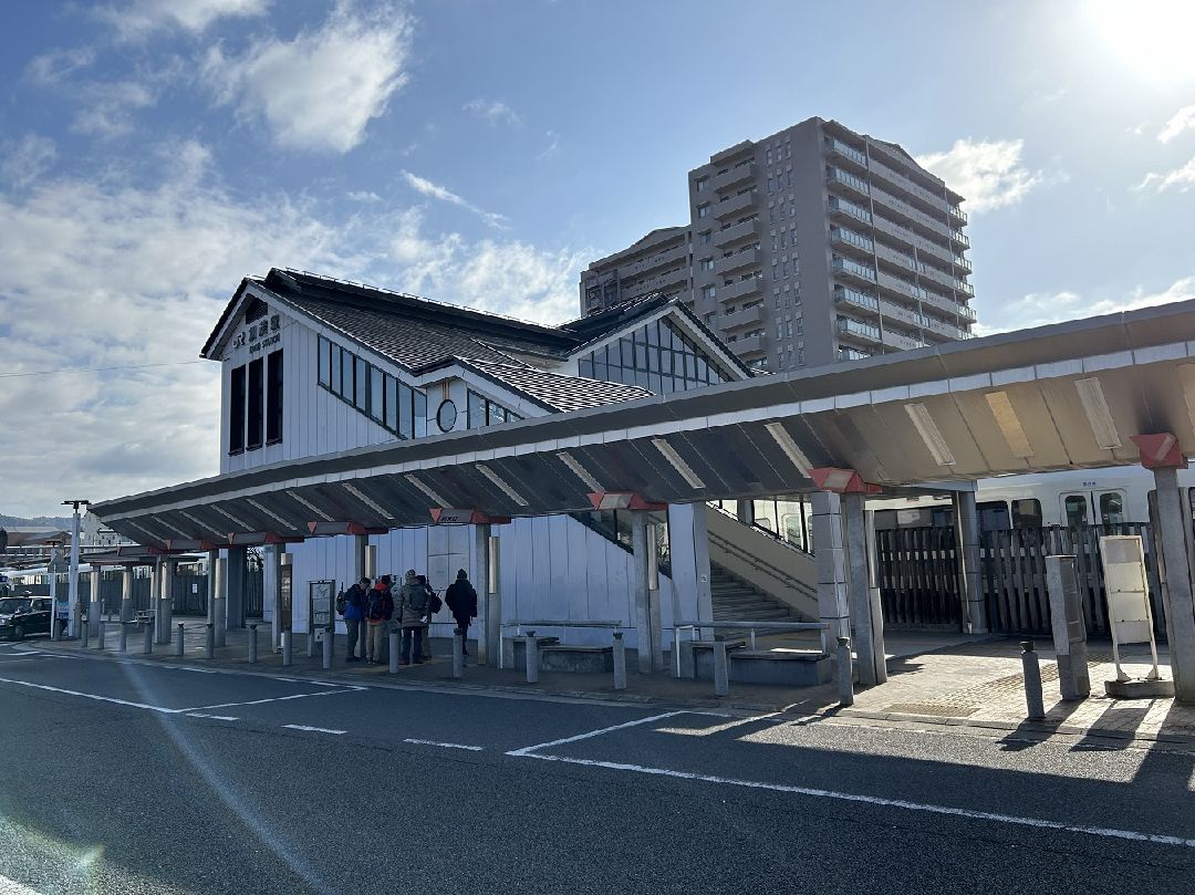 １．加茂駅に集合