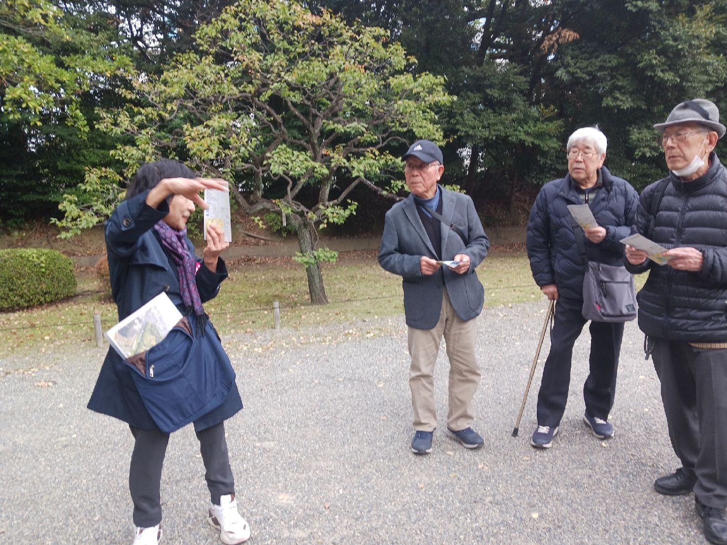 ガイドさん到着！スタートです