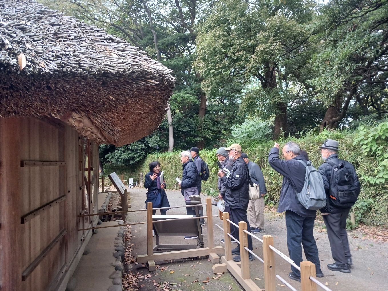 鷹の御茶屋の裏手には鷹のお部屋