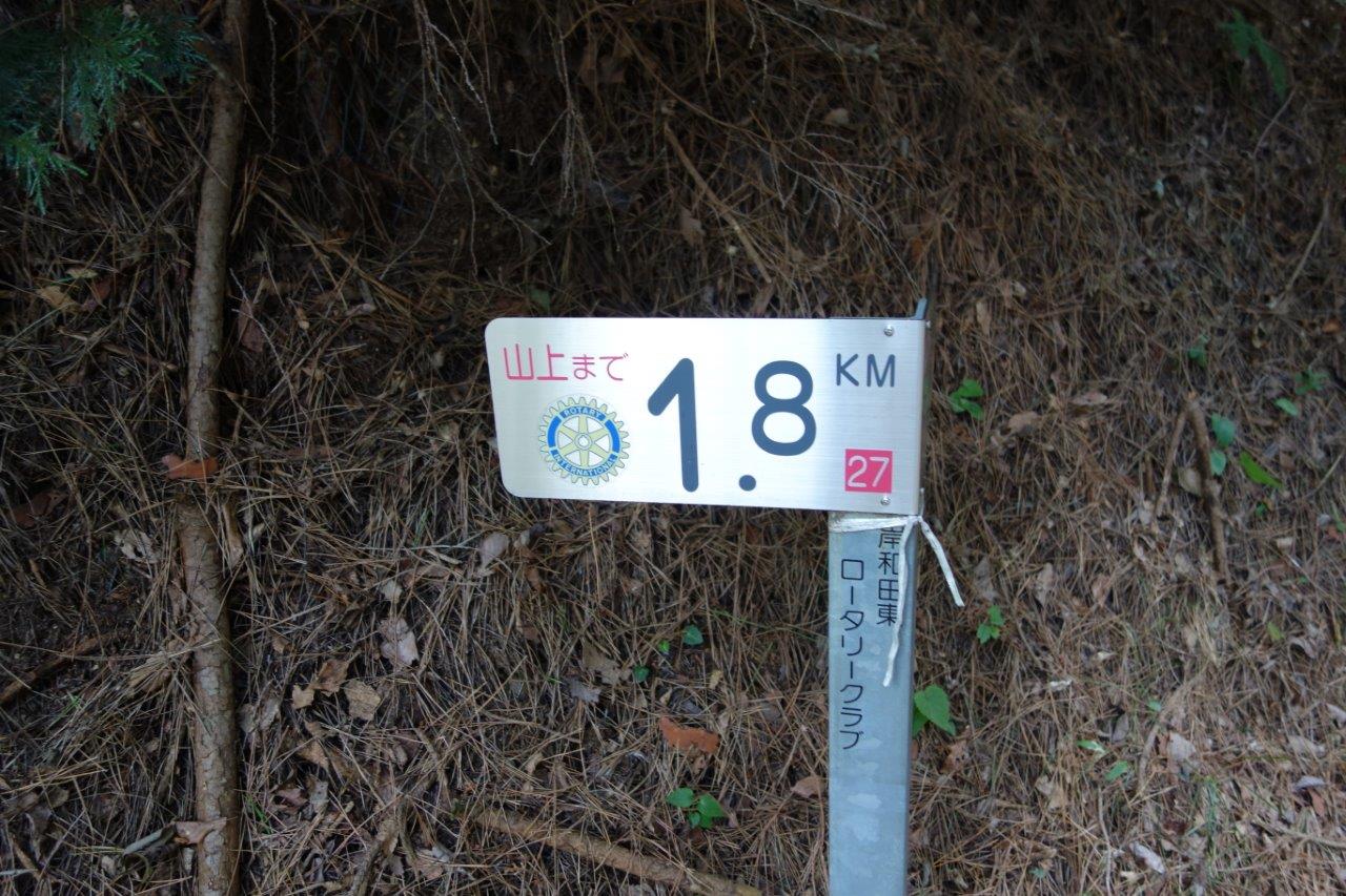 17. 二十一丁から山頂まで1.8km