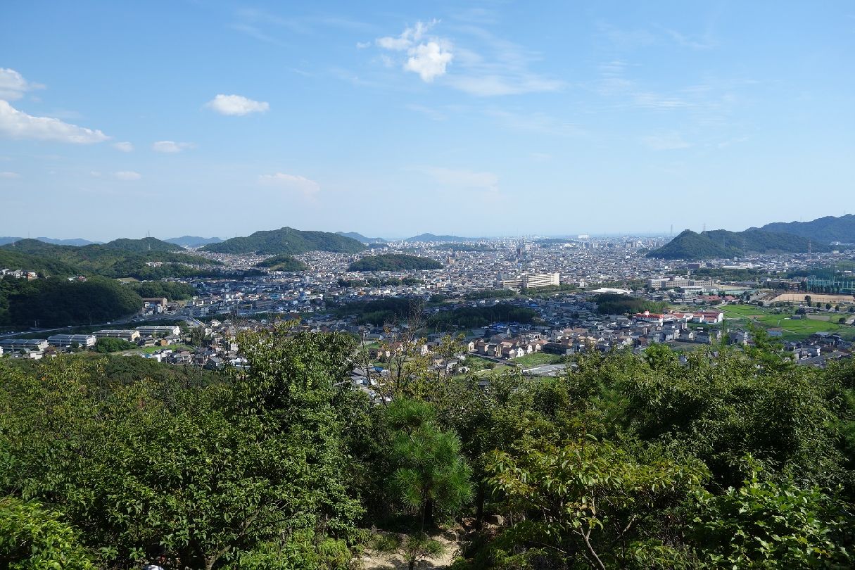 ２１．五丁展望所から姫路方面を望む