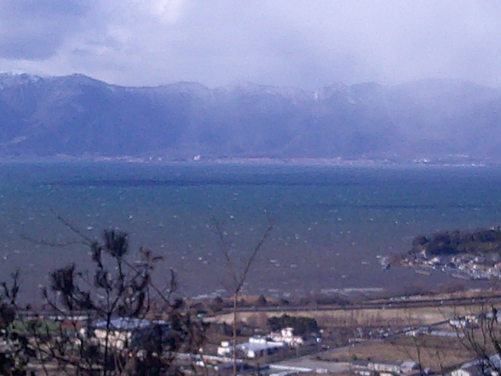 ２２．北の丸跡より琵琶湖方面
