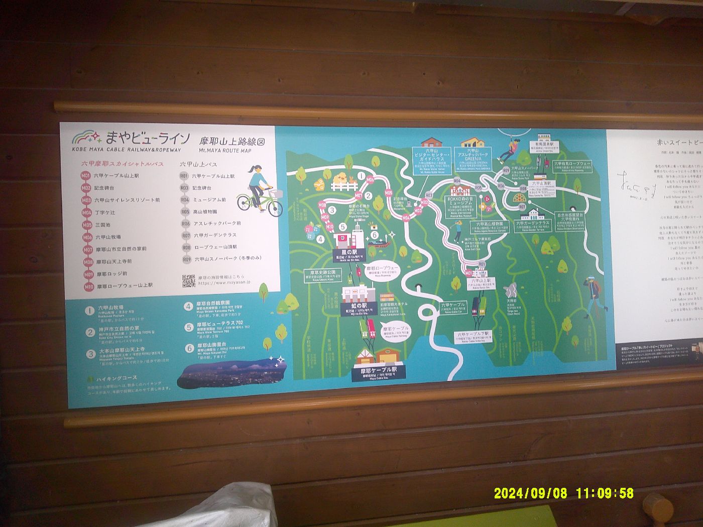 ２．摩耶ビューライン案内板