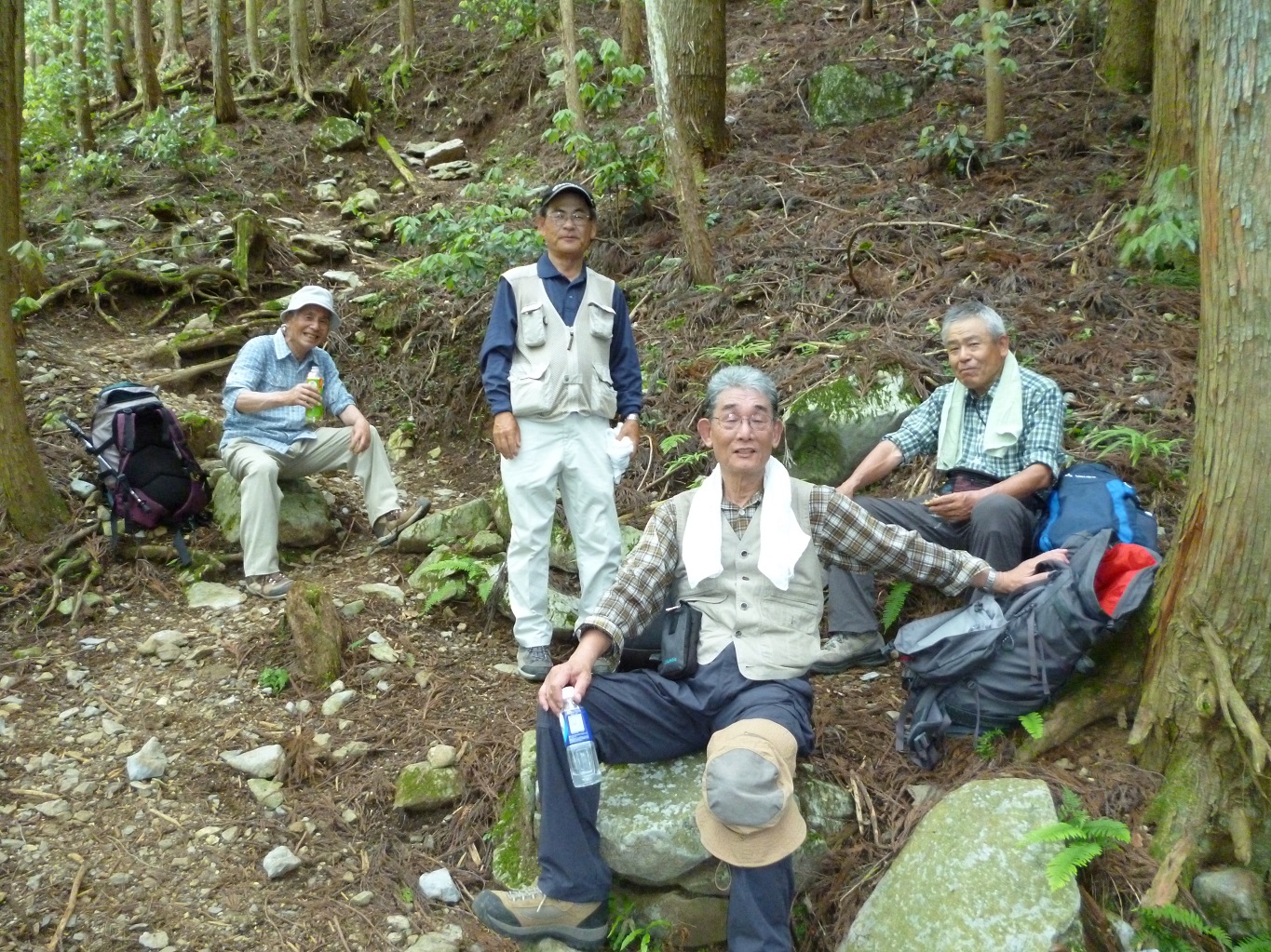 16. 四合目で休憩