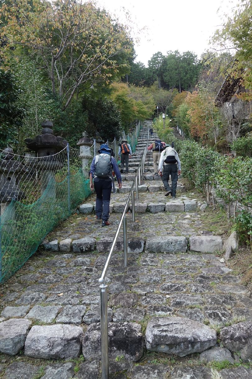 ７．急な石段が続く
