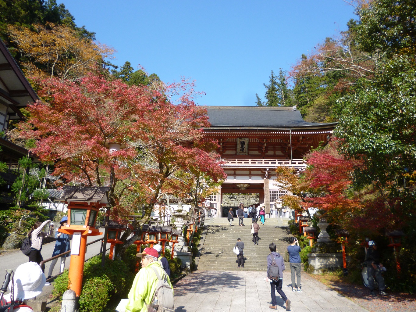 3. 紅葉に彩られた仁王門