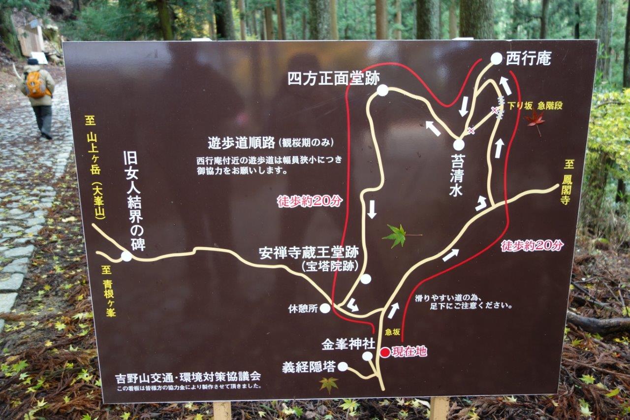 8. 奥千本の遊歩道案内図