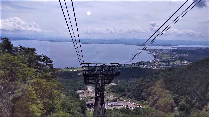 4．ロープウェイが山頂近くへ