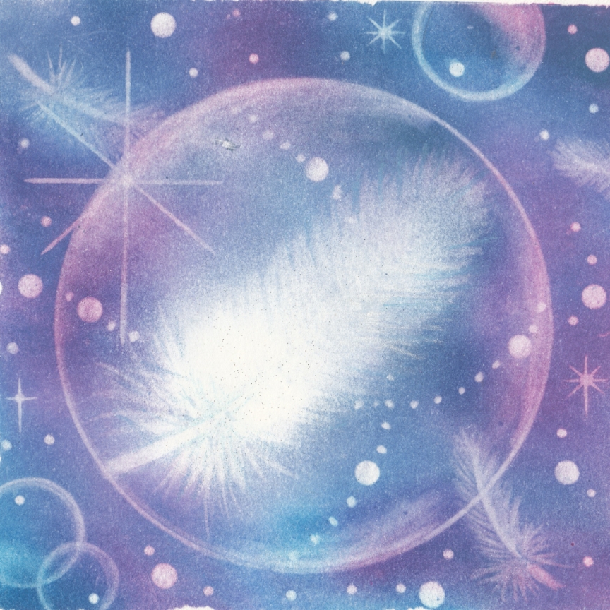 守護天使パステル画[原画]最終値下げ 守護天使パステル画[原画]最終値下げ