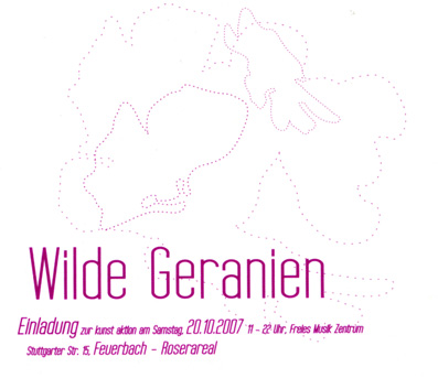 WILDE GERANIEN // Ausstellung // Feuerbach 07