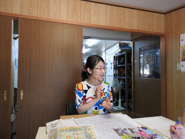(インタビューに応じてくださった田岡さん)