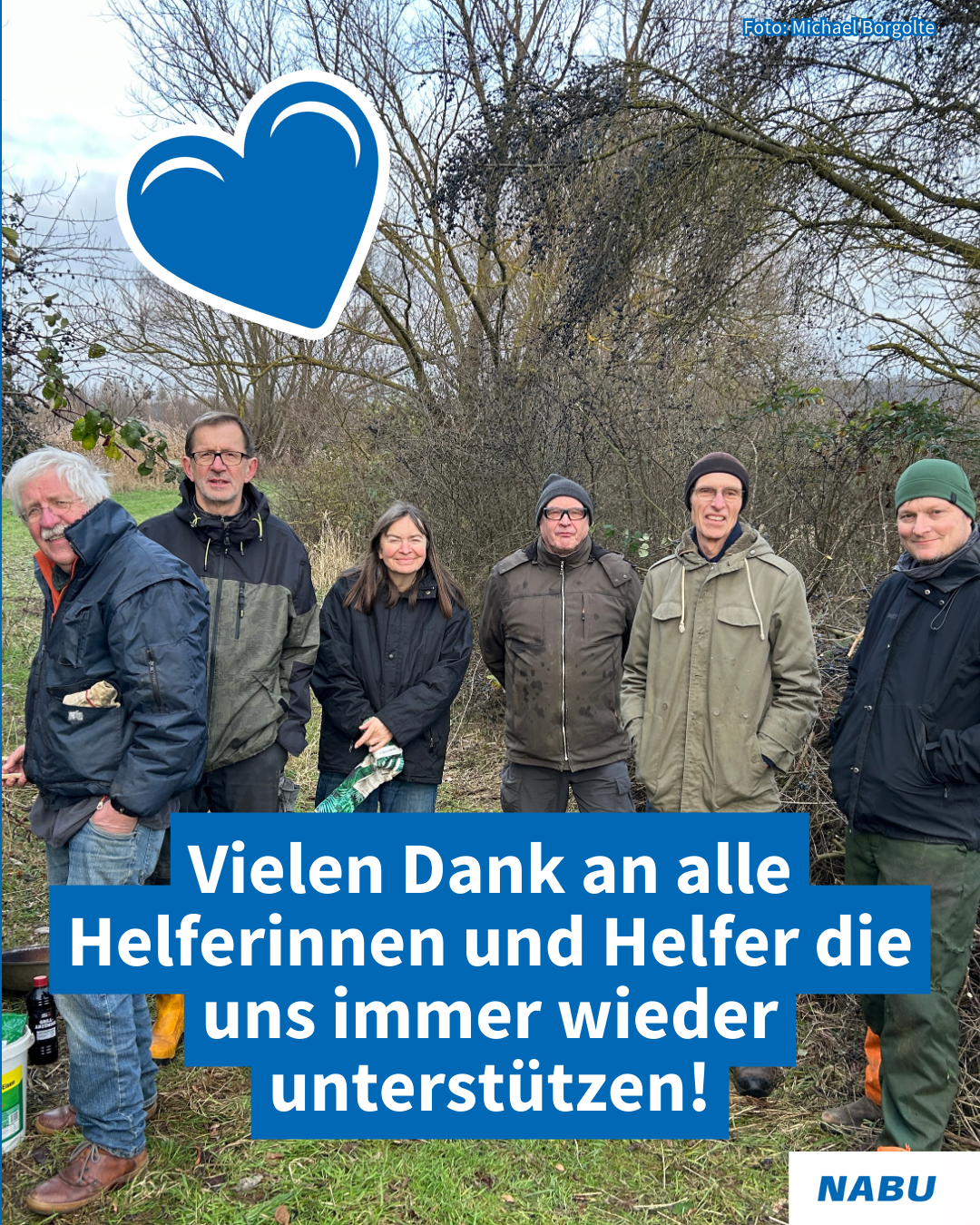 Vielen Dank an die ehrenamtlichen Helfenden