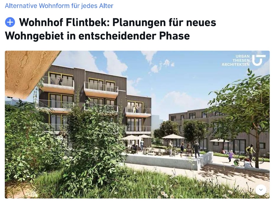 Flintbeker Wohnprojekt in den Kieler Nachrichten
